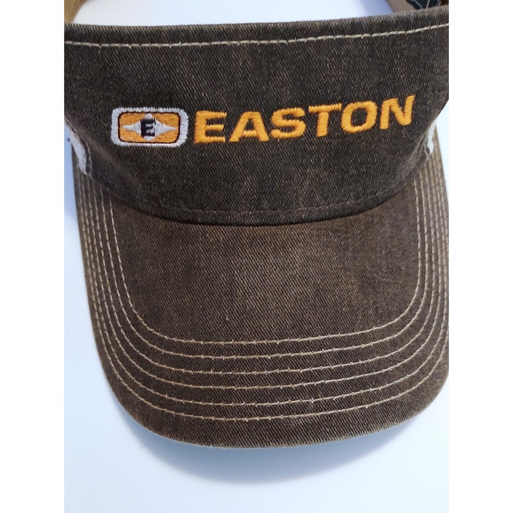 Easton Legacy Shooter Visor Hat Men's Brown Embroidered Adjustable Fit Classic‎